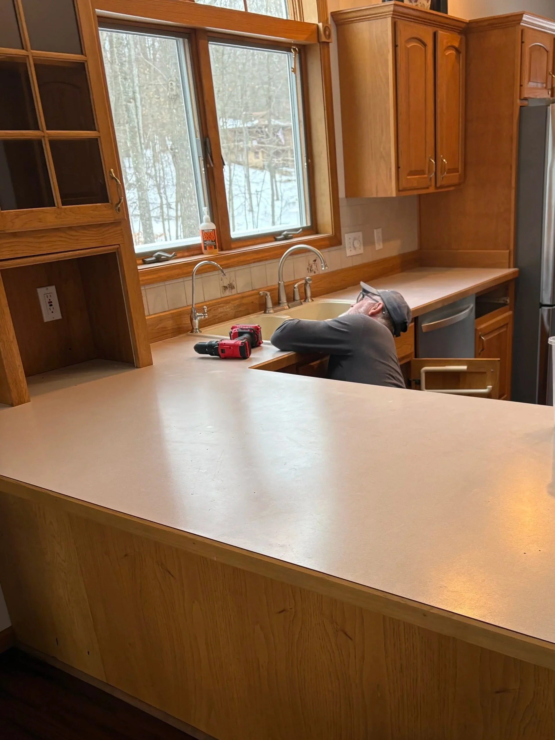Kitchen countertop before