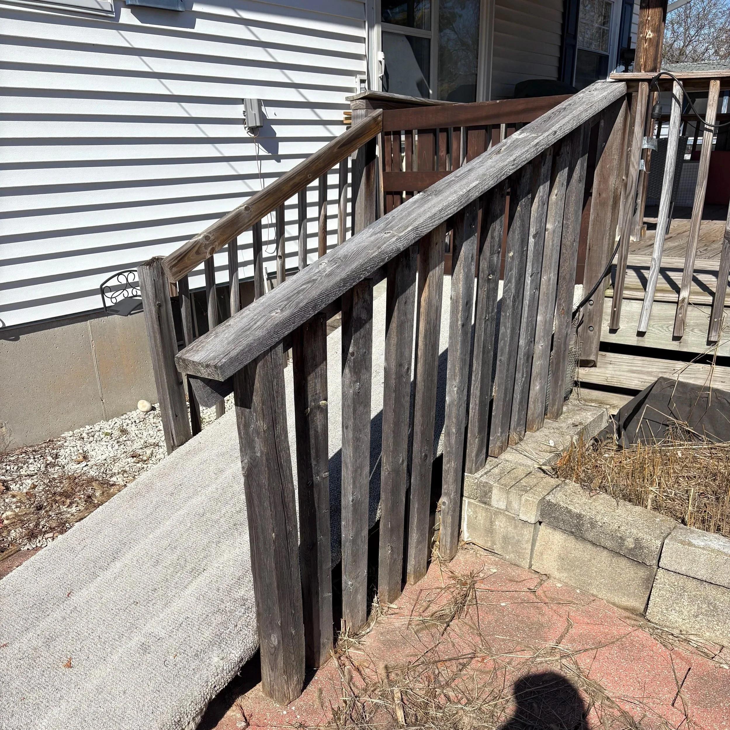 Exterior steps before rebuild